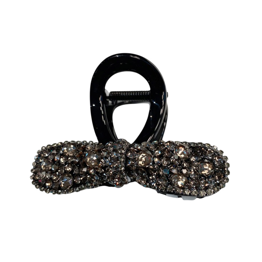 Kẹp Tóc Nữ Meri Crystal Bow HC215-Đ Màu Đen - Duy Hoang