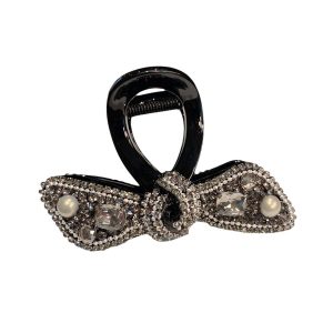 Kẹp Tóc Nữ Meri Sparkling Bow HC213-Đ Màu Đen - Duy Hoang