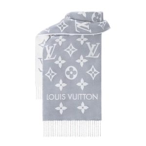 Khăn Quàng Cổ Louis Vuitton LV Essential Scarf M77727 Màu Xám Nhạt - Duy Hoang