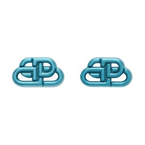 Khuyên Tai Nữ Balenciaga Blue XS BB Earrings Màu Xanh Blue - Duy Hoang