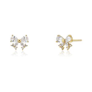 Khuyên Tai Huy Thanh Jewelry BT 428 Màu Vàng - Duy Hoang
