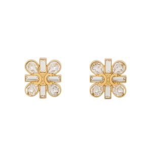 Khuyên Tai Nữ Celine Daisy Earrings In Strass And Brass 461JV6BRS 35OR Màu Vàng - Duy Hoang