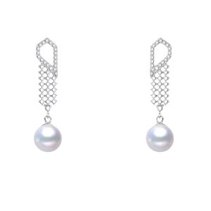 Khuyên Tai Nữ Kya Jewel Opulent Pearl JSE3 Màu Bạc - Duy Hoang
