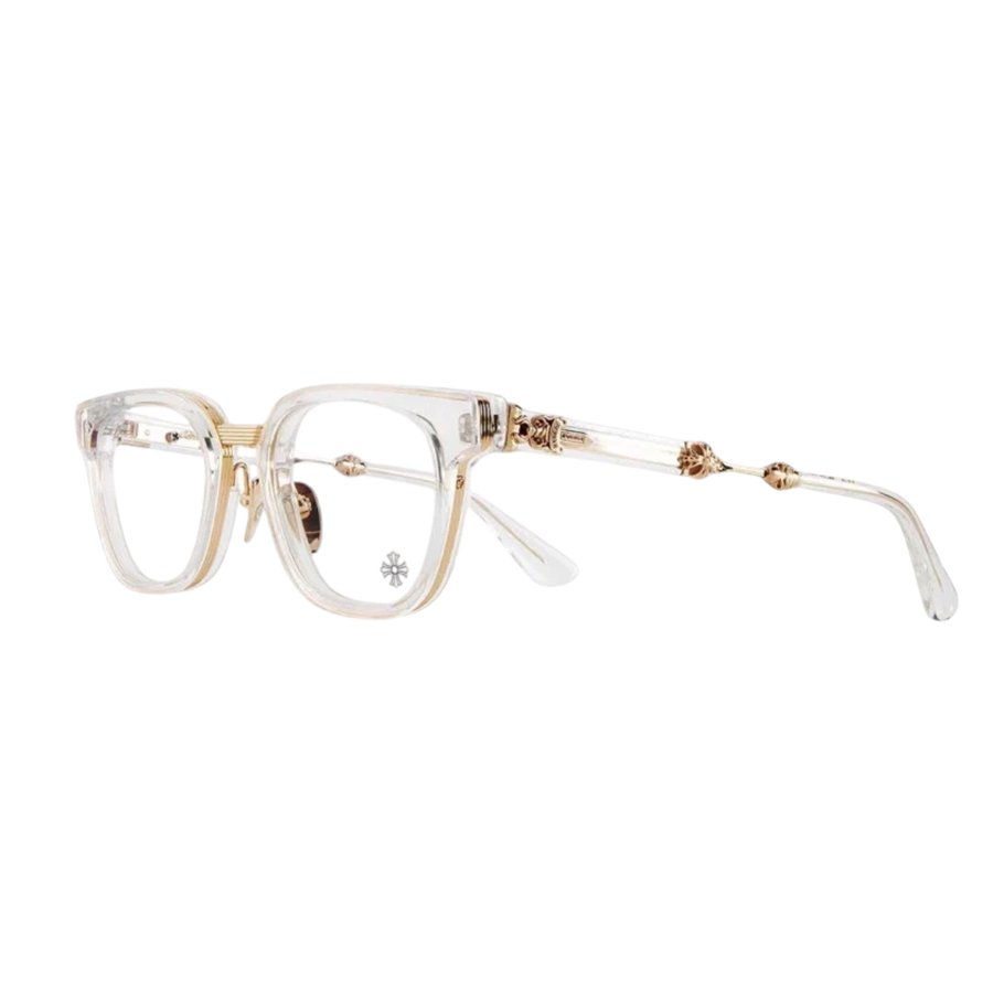 Kính Mắt Cận Chrome Hearts Duck Butter Crys/Gp Màu Trắng/Vàng - Duy Hoang