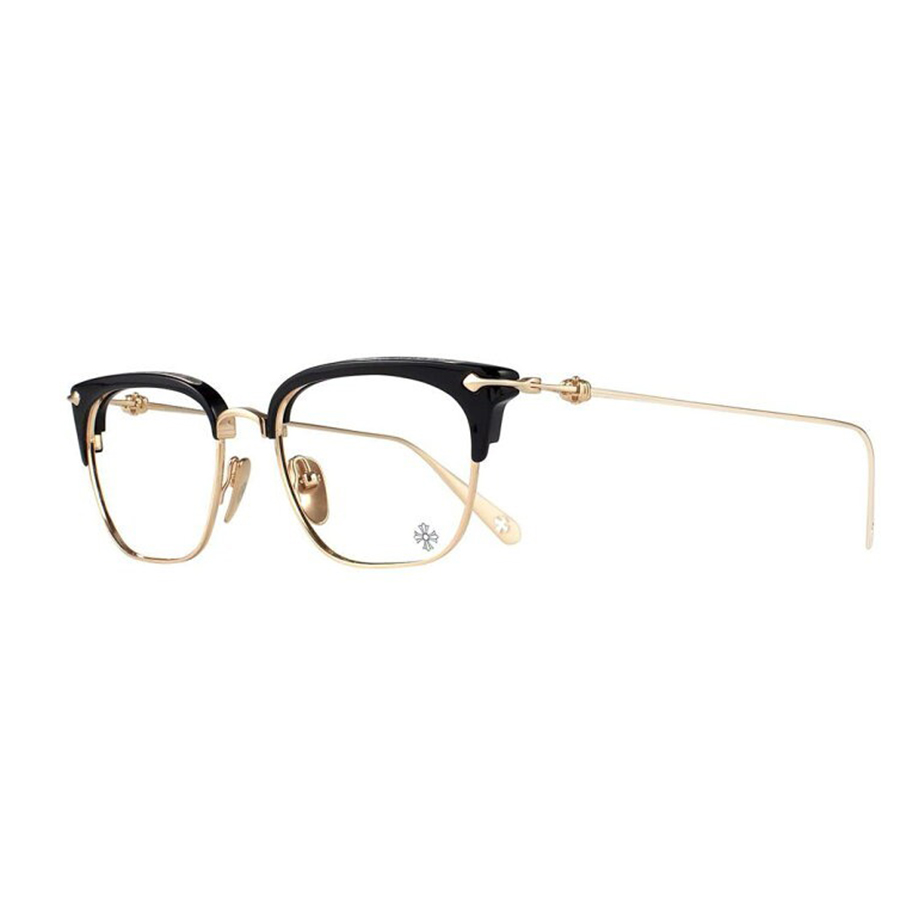 Kính Mắt Cận Chrome Hearts Sluntradiction (54) Black/Gold Plated Màu Đen - Duy Hoang