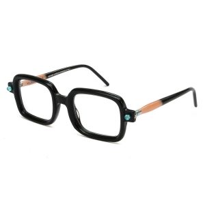 Kính Mắt Cận Kuboraum Mask P2 - BSAM Eyeglasses Màu Đen/Vàng - Duy Hoang