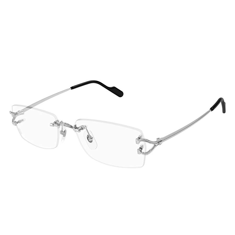Kính Mắt Cận Cartier Eyeglasses CT0563O 002 Màu Bạc - Duy Hoang