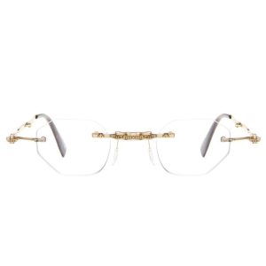 Kính Mắt Cận Unisex Kuboraum Maske H45 GD Màu Vàng - Duy Hoang