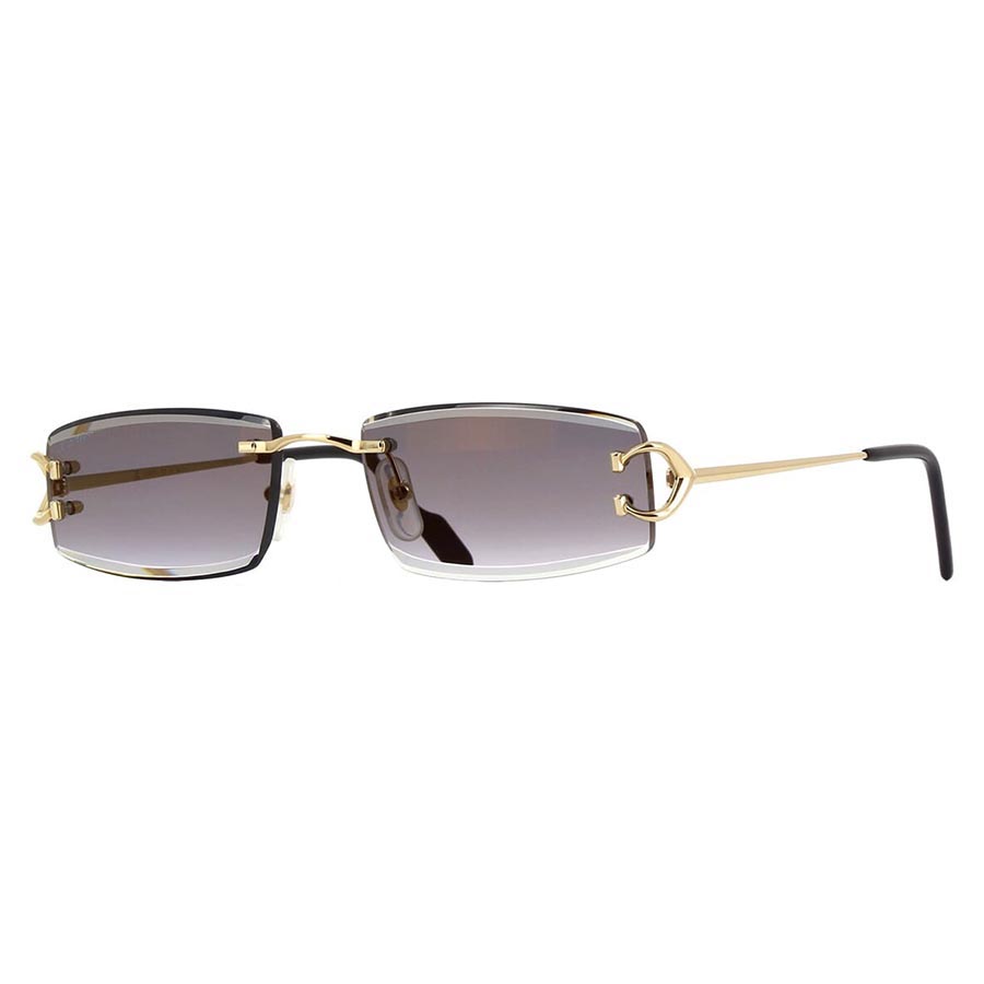 Kính Mát Cartier Sunglasses CT0465S 001 Màu Xám - Vàng - Duy Hoang