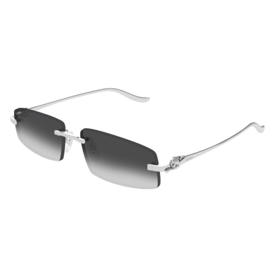 Kính Mát Cartier Sunglasses CT0505S 002 Màu Đen - Bạc - Duy Hoang