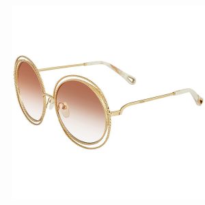 Kính Mát Chloé Peach Gradient Round Sunglasses CE114SC 724 58 Màu Nâu - Duy Hoang