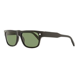 Kính Mát Nam Ermenegildo Zegna Rectangular Sunglasses EZ0088 01N Màu Đen - Duy Hoang