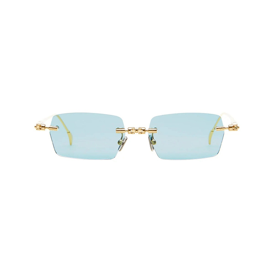 Kính Mát Kuboraum H61 GD Gold Aquamarine Màu Xanh Blue - Duy Hoang