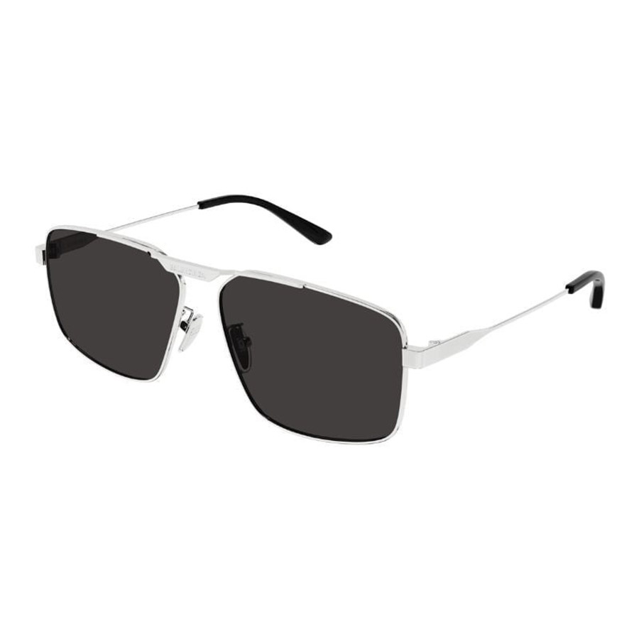 Kính Mát Nam Balenciaga Sunglasses BB0418SK 002 Màu Đen Bạc - Duy Hoang