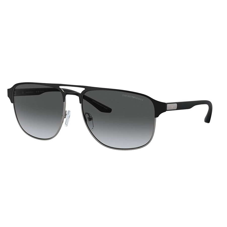 Kính Mát Nam Emporio Armani Matte Gunmetal/Black Metal Frame 0EA2144 33651 Màu Xám Đen - Duy Hoang