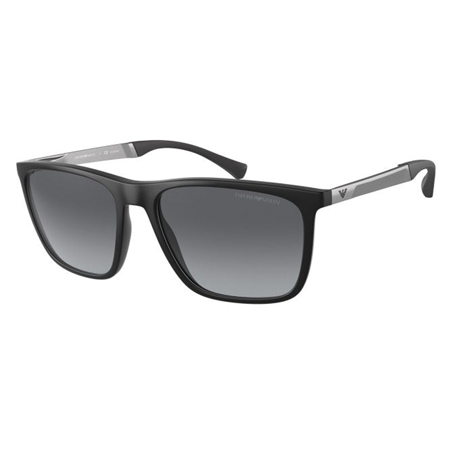 Kính Mát Nam Emporio Armani Polarized Sunglasses 4150 5001/T3 Màu Đen - Xám - Duy Hoang