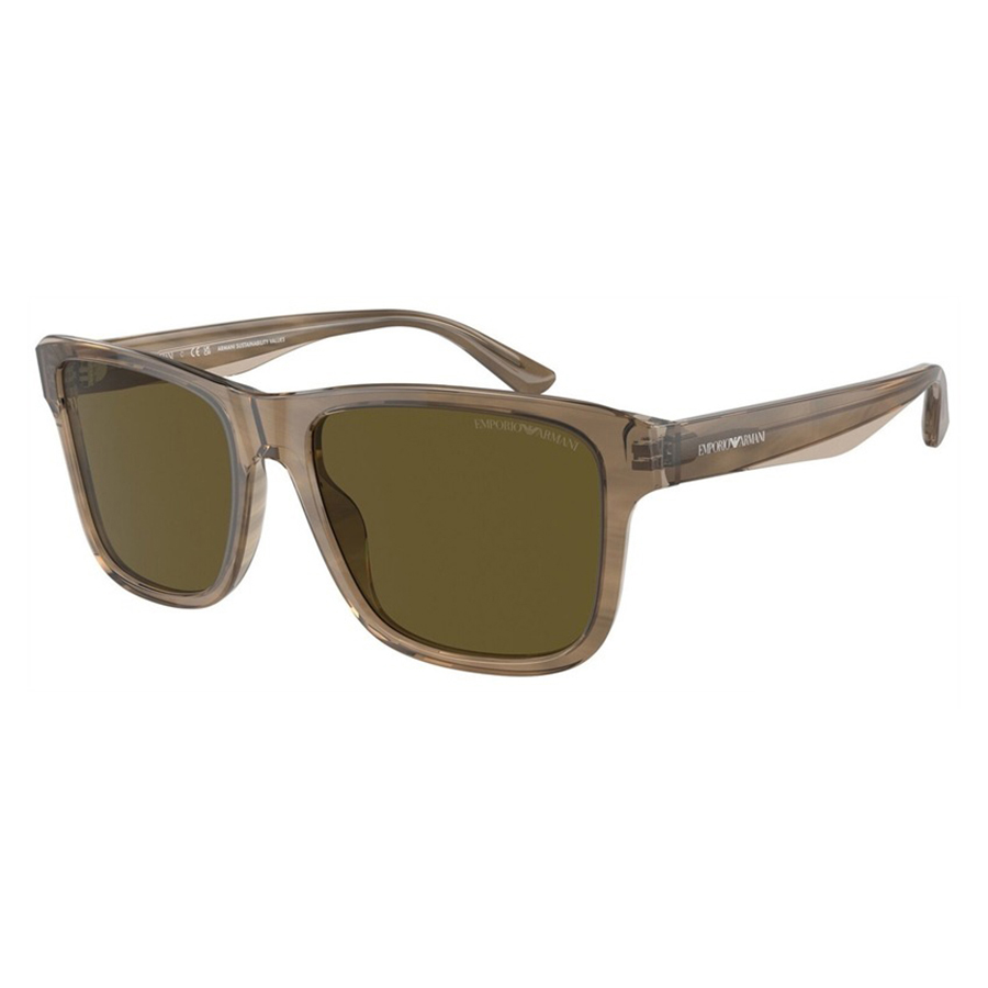 Kính Mát Nam Emporio Armani Polarized Sunglasses EA 4208 605573 Màu Nâu Xanh - Duy Hoang