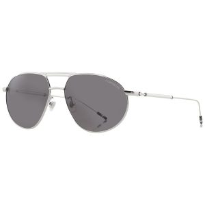 Kính Mát Nam Montblanc Meisterstuck Geometry Grey Pilot Men's Sunglasses 126926 Màu Xám - Duy Hoang
