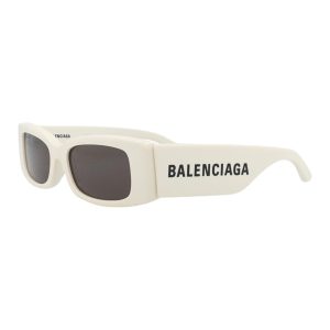 Kính Mát Nữ Balenciaga Sunglasses BB0260S 003 Màu Trắng Xám - Duy Hoang