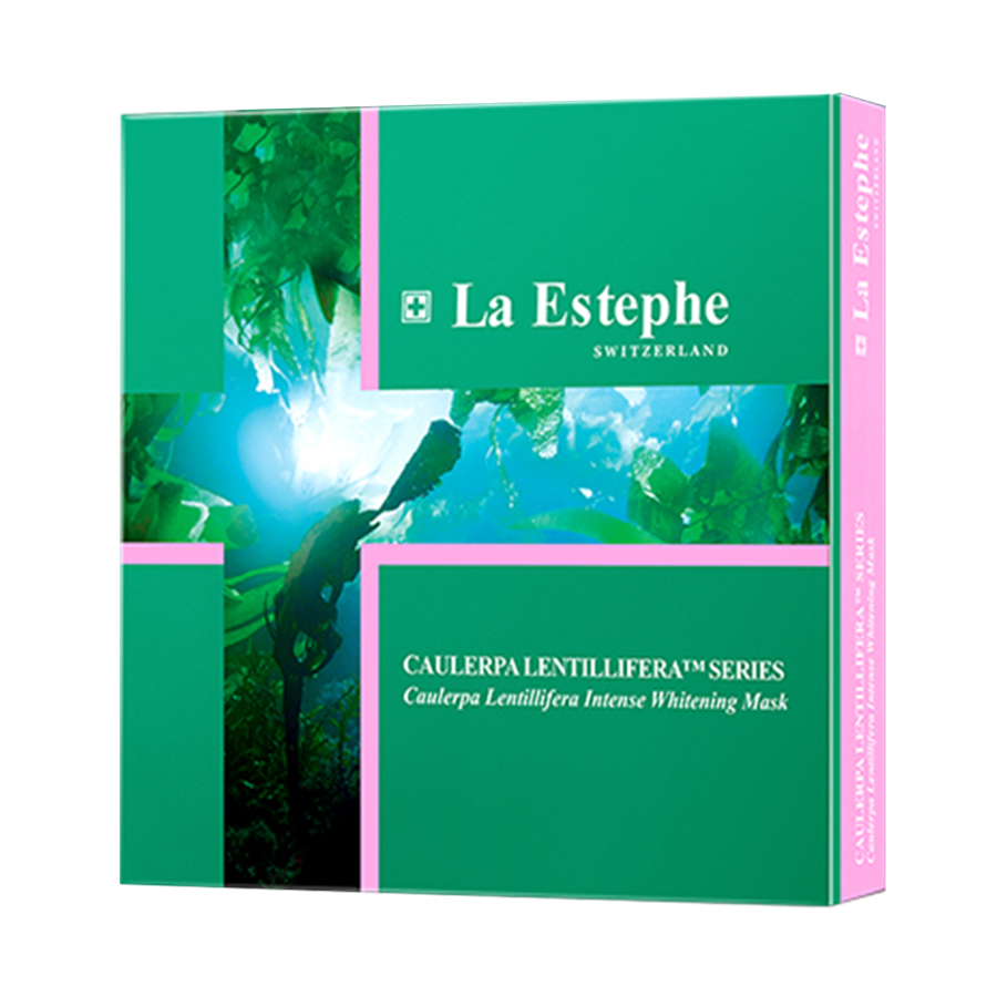Mặt Nạ Dưỡng Trắng Da La Estephe Caulerpa Lentillifera Intense Whitening Mask Hộp 6 Miếng x 28g - Duy Hoang