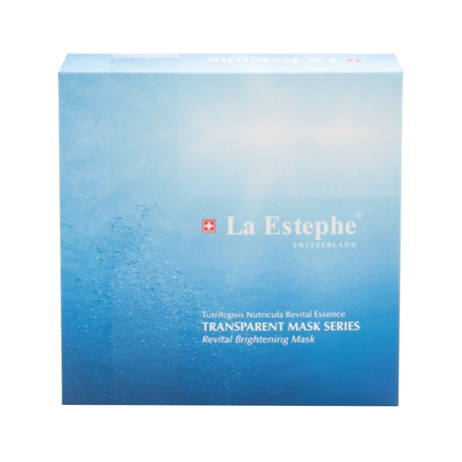 Mặt Nạ Dưỡng Trắng Da La Estephe Transparent Mask Series Revital Brightening Mask Hộp 6 Miếng x 28g - Duy Hoang
