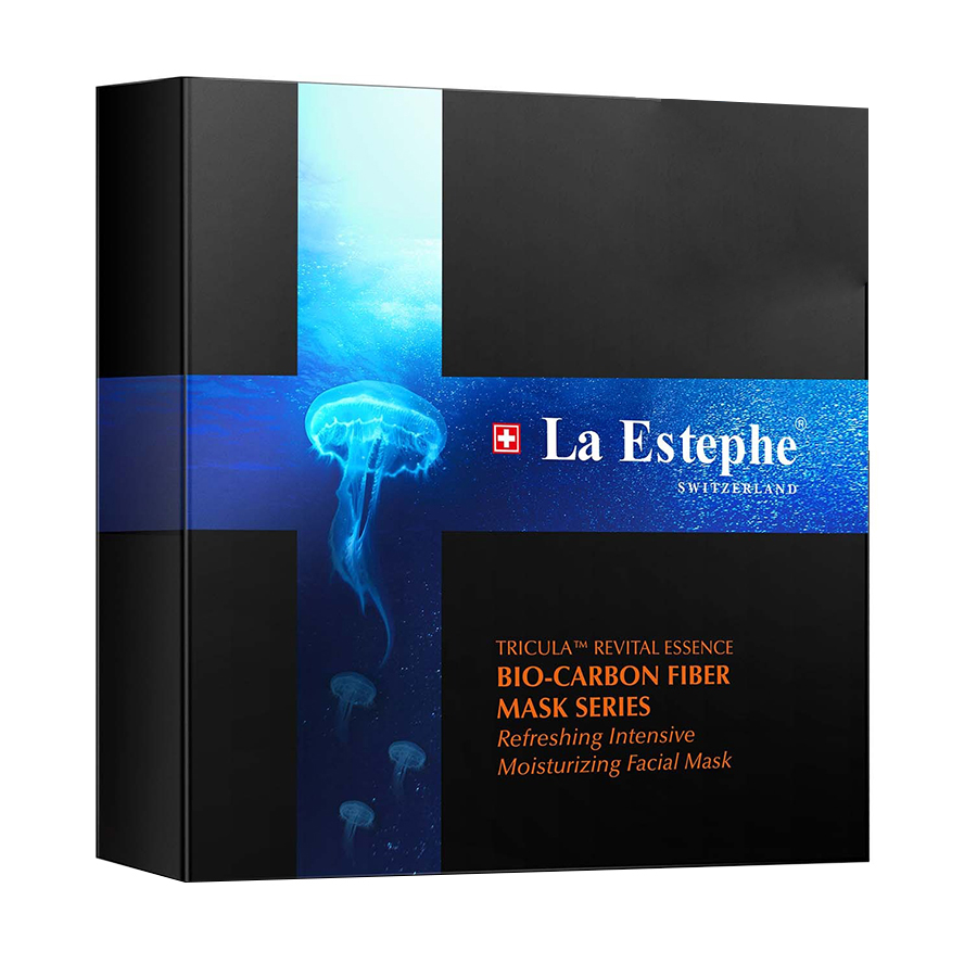 Mặt Nạ Than Hoạt Tính Dưỡng Ẩm La Estephe Refreshing Intensive Moisturizing Facial Mask Hộp 6 Miếng x 25g - Duy Hoang