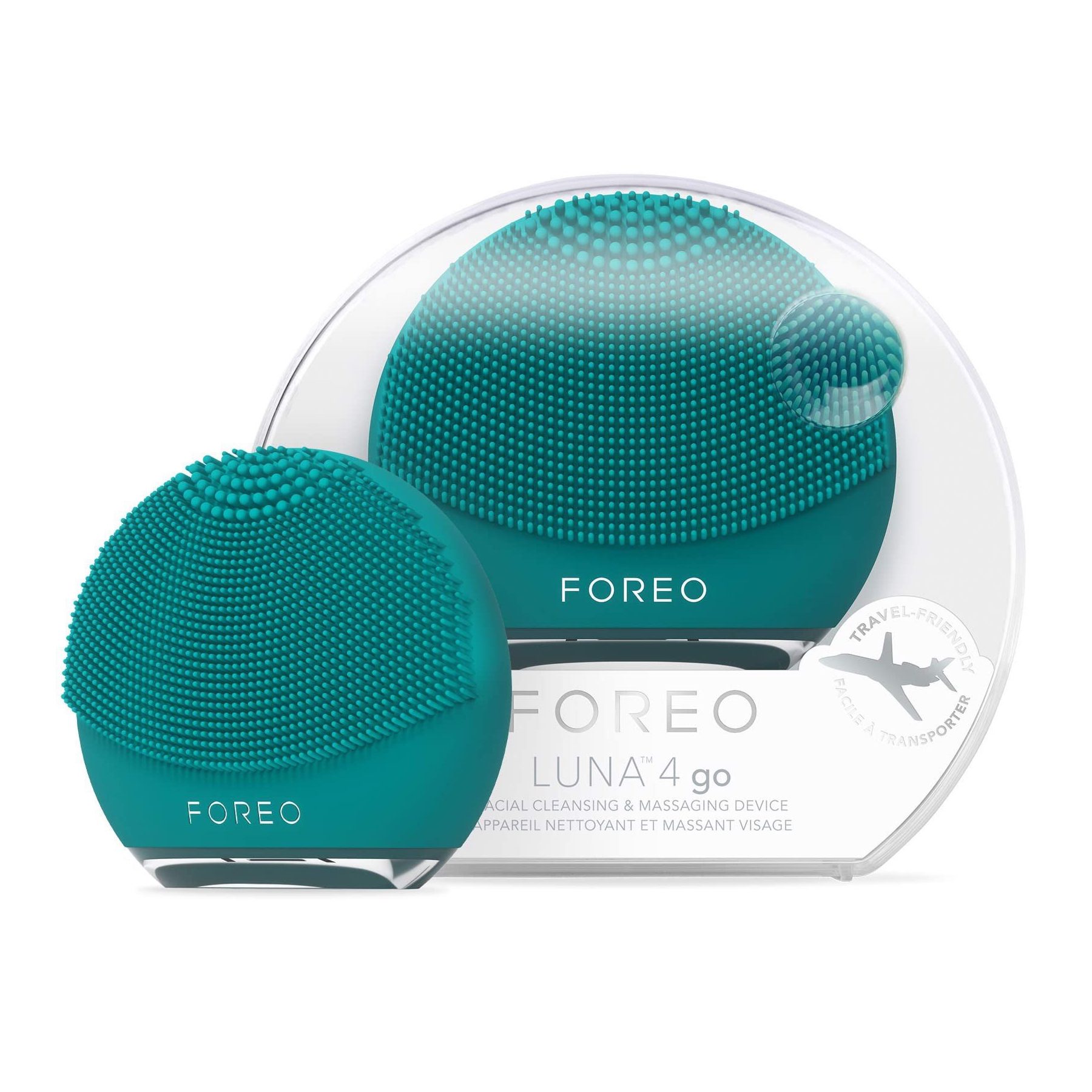 Máy Rửa Mặt Foreo Luna 4 Go Facial Cleansing & Massaging Device Evergreen Màu Xanh Đậm - Duy Hoang