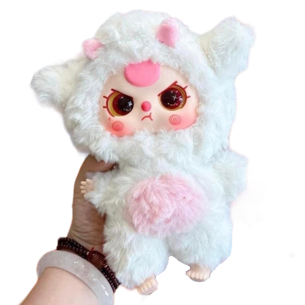 Móc Khóa Baby Three V3 Animal Party Big Cute Plush Series Màu Trắng - Duy Hoang