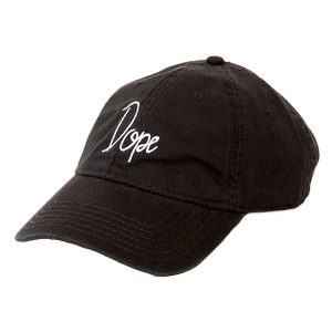 Mũ Dope 6 Panel Raw Baseball Cap Màu Đen - Duy Hoang