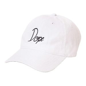 Mũ Dope 6 Panel Raw Baseball Cap Màu Trắng - Duy Hoang