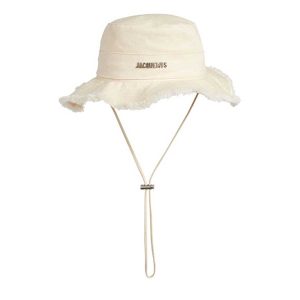 Mũ Jacquemus Le Bob Artichaut Bucket Hat Off White Màu Trắng Ngà Size 58 - Duy Hoang