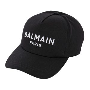 Mũ Nam Balmain Black Baseball With Logo Embroidered BH1XA015 CB24 EAB Màu Đen - Duy Hoang