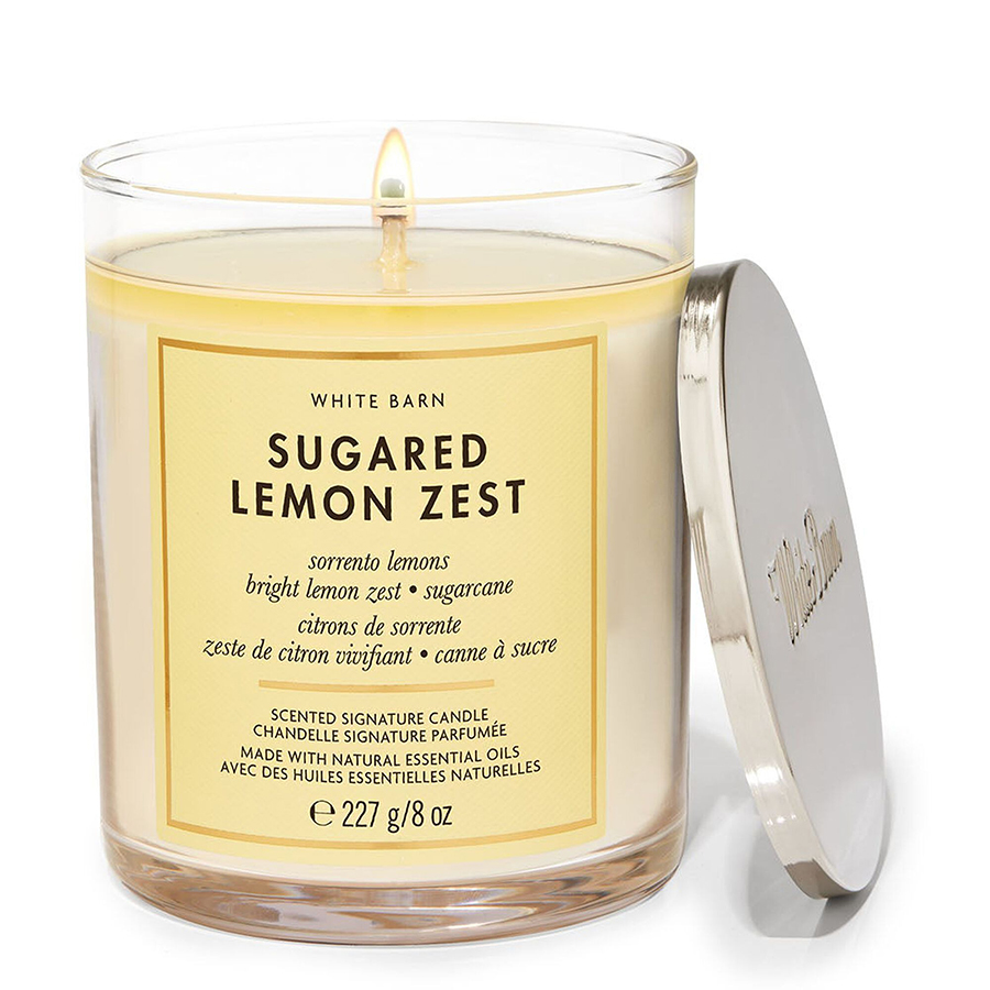 Nến Thơm Bath & Body Works Sugared Lemon Zest Single Wick Candle 227g - Duy Hoang