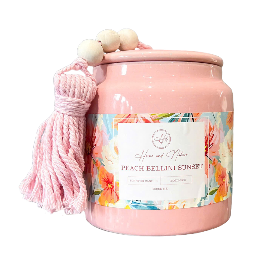 Nến Thơm Home & Nature Peach Bellini Sunset Scented Candles 368g - Duy Hoang