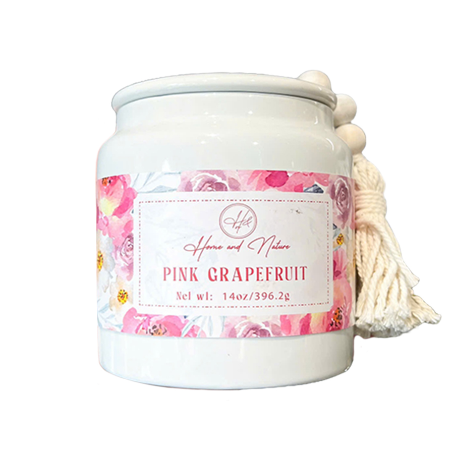 Nến Thơm Home & Nature Pink Grapefruit Scented Candles 396.2g - Duy Hoang