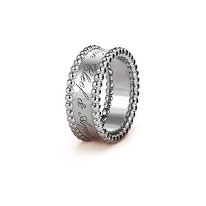 Nhẫn Jewery Luxury Perlée Signature Ring Vàng Trắng - Duy Hoang