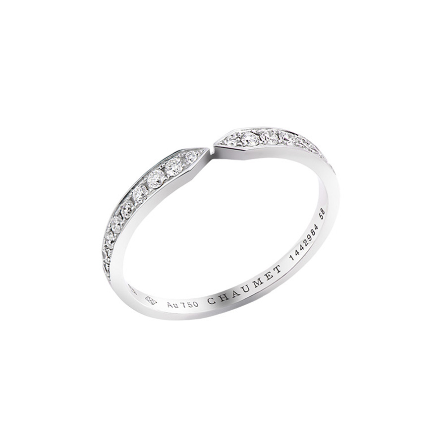 Nhẫn Chaumet Alliance Triomphe De Chaumet Ring White Gold Full Pavé Vàng Trắng - Duy Hoang