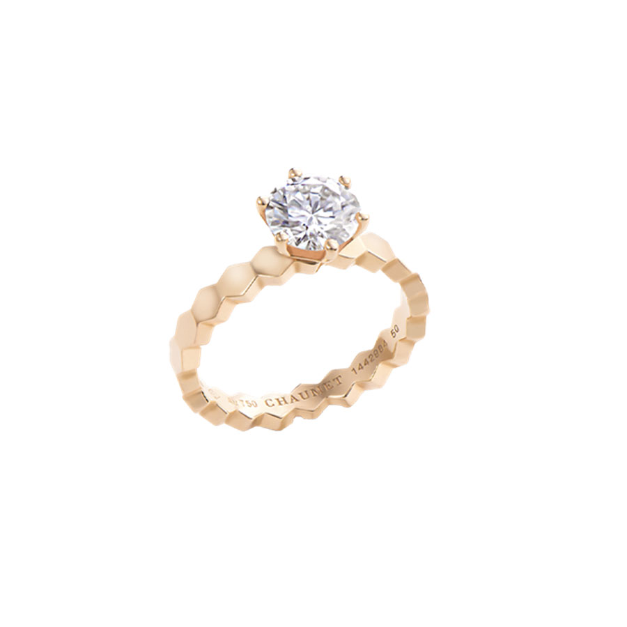 Nhẫn Chaumet Solitaire Bee My Love Ring Rose Gold Diamond Vàng Hồng - Duy Hoang