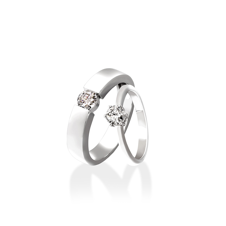 Nhẫn Cưới Jemmia Diamond Moissanite 14K NC2020080010 Màu Trắng (Giá Chưa Bao Gồm Đá Chủ) - Duy Hoang