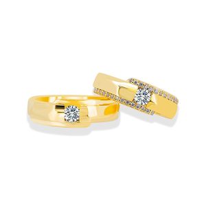 Nhẫn Cưới Jemmia Diamond Moissanite 14K NC2020080272 Màu Vàng (Giá Chưa Bao Gồm Đá Chủ) - Duy Hoang