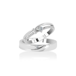 Nhẫn Cưới Jemmia Diamond Moissanite 14K NC2021040906 Màu Trắng (Giá Chưa Bao Gồm Đá Chủ) - Duy Hoang