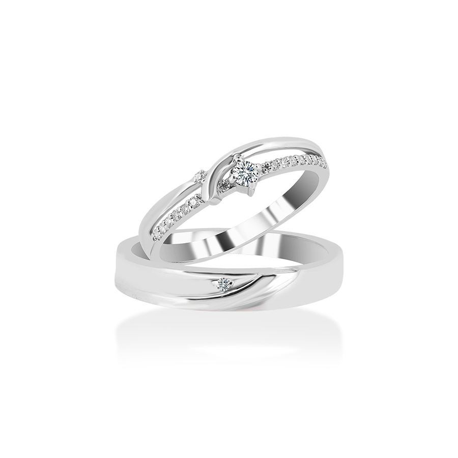 Nhẫn Cưới Jemmia Diamond Moissanite 14K NC2021040906 Màu Trắng (Giá Chưa Bao Gồm Đá Chủ) - Duy Hoang