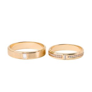 Nhẫn Đôi Morina Amouré Étoile C4855 Màu Vàng Hồng - Duy Hoang