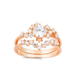 Nhẫn Huy Thanh Jewelry NDINO 223 - 14K - Đá Cubic Zirconia Màu Vàng Hồng - Duy Hoang
