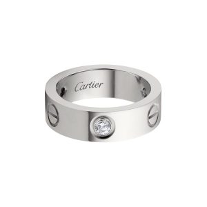 Nhẫn Nữ Jewery Luxury Love Wedding Band 3 Diamonds B4032500 Màu Vàng Trắng - Duy Hoang