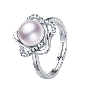 Nhẫn Nữ Jessica Pearl Shining Star JR14 Màu Bạc - Duy Hoang