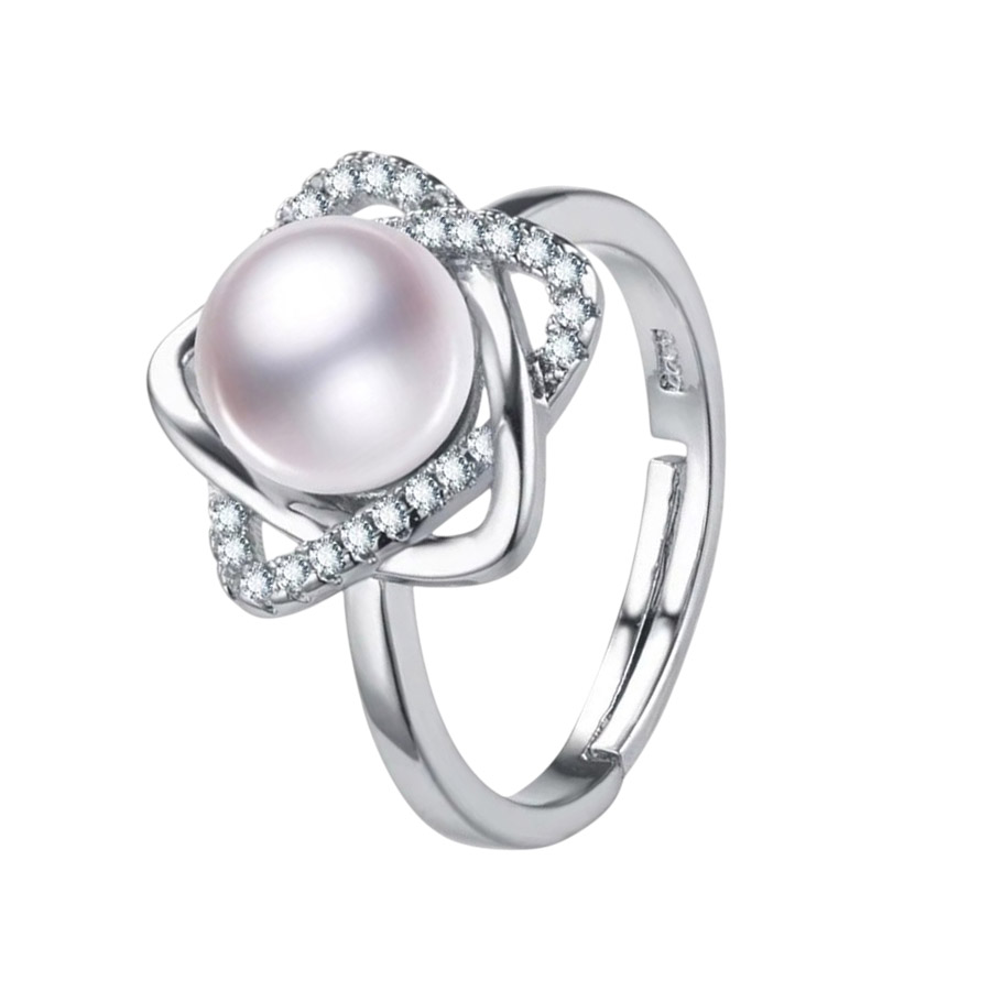Nhẫn Nữ Jessica Pearl Shining Star JR14 Màu Bạc - Duy Hoang