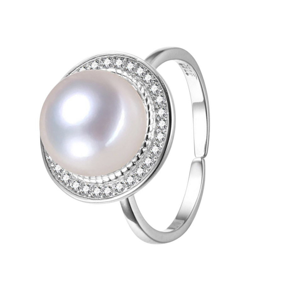 Nhẫn Nữ Jessica Pearl Sparkling Ocean JR16 Màu Bạc - Duy Hoang