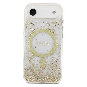 Ốp Điện Thoại Guess Iphone 17 Air Compatible Guess Licensed M-Safe Charging Gold Màu Trong Suốt - Duy Hoang