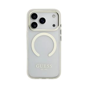 Ốp Điện Thoại Guess Logo Silicone Case iPhone 17 Pro Trong Suốt - Duy Hoang